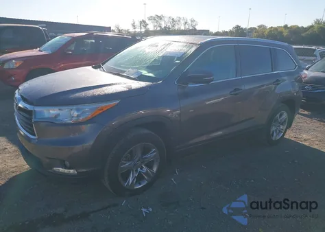 2016 Toyota Highlander Limited V6 из США, поврежденный, VIN 5TDDKRFH1GS239562